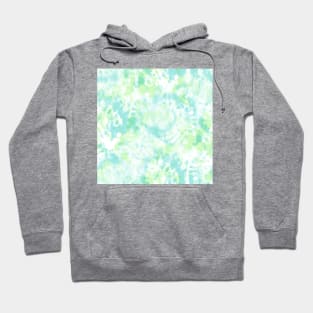 Blue and Green Tie-Dye Hoodie